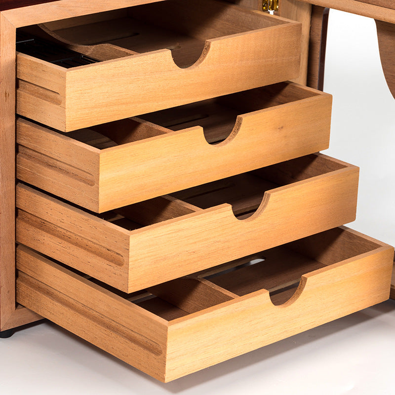 Vierlagige Holz-Zigarrenkiste