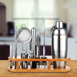 Cocktail-Shaker-Set aus Edelstahl