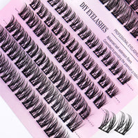 12 Rows Of 150 Segmented Lashes In Clusters