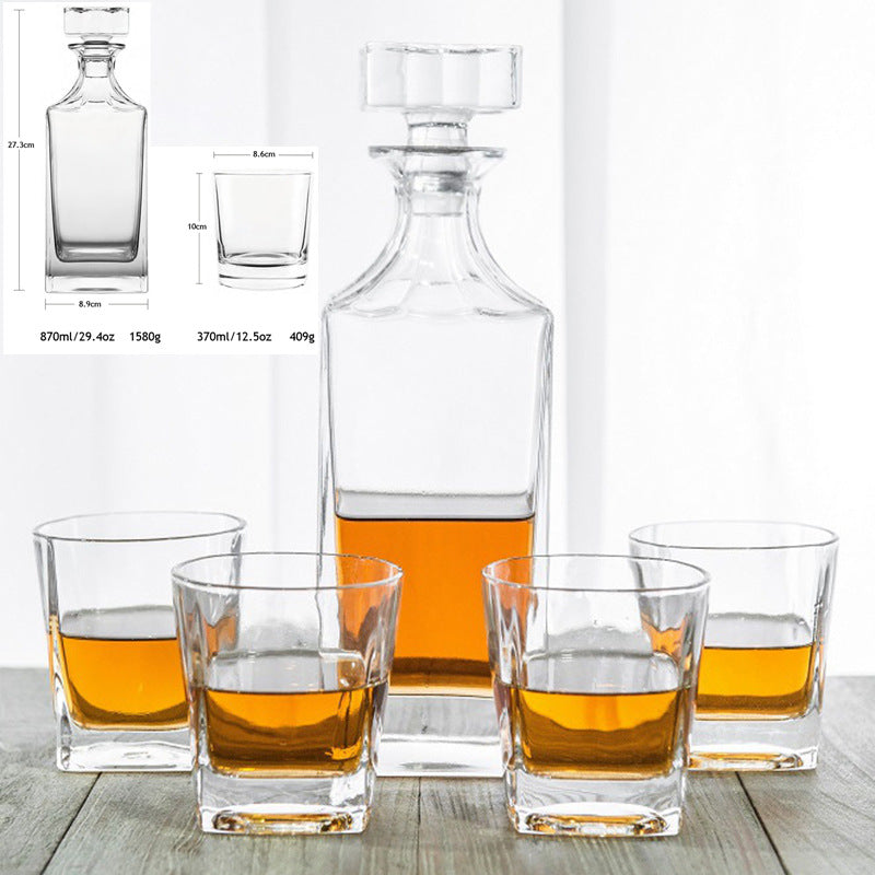 Hochwertiges Whisky-Glas-Set aus tschechischem Kristallglas