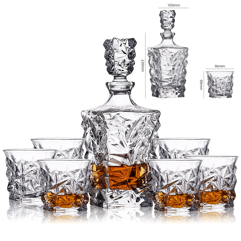 Hochwertiges Whisky-Glas-Set aus tschechischem Kristallglas