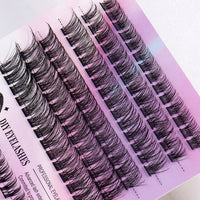 12 Rows Of 150 Segmented Lashes In Clusters